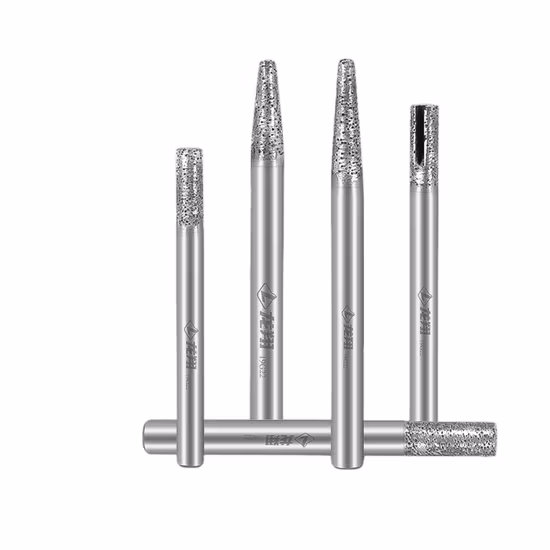 Brocas de gravação em pedra de mármore e granito de diamante Ferramentas CNC para gravação em pedra